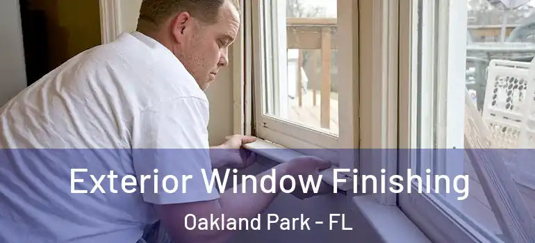  Exterior Window Finishing Oakland Park - FL