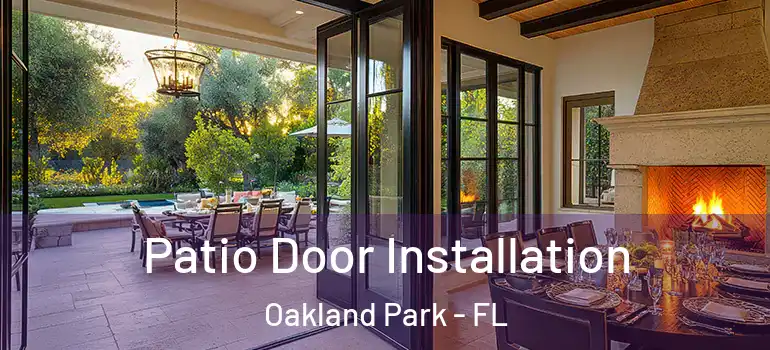  Patio Door Installation Oakland Park - FL